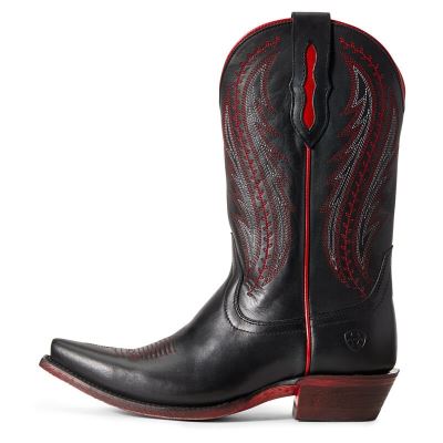 Ariat Tailgate - Western Laarzen Zwart / Rood Dames - 31107-658